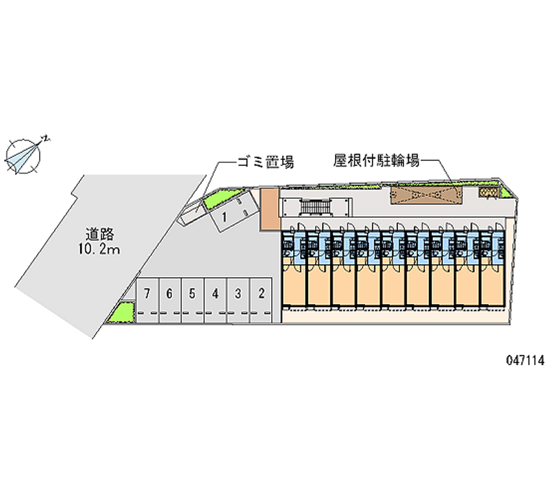 レオパレスウェルハイム 区画図
