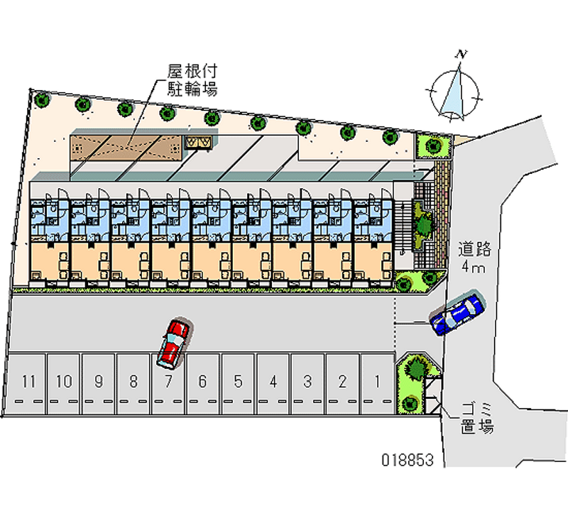 レオパレス丸越 月極駐車場