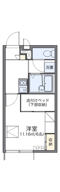 レオパレスサザンガーデン寺田Ⅱ 間取り図