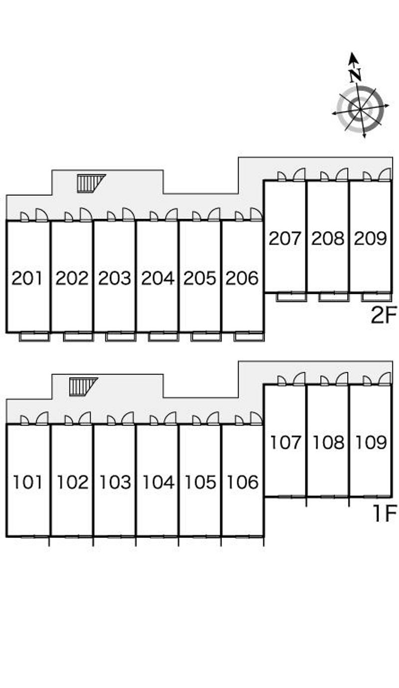レオパレスアミティエ７０８ 間取り配置図