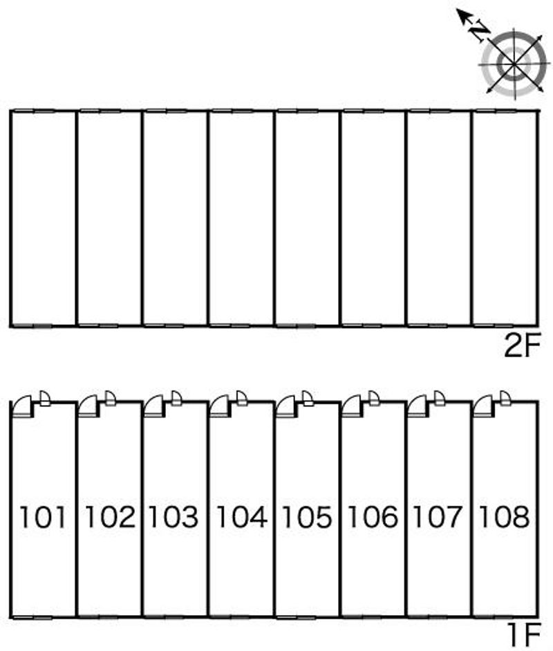 レオパレス柳戸 間取り配置図