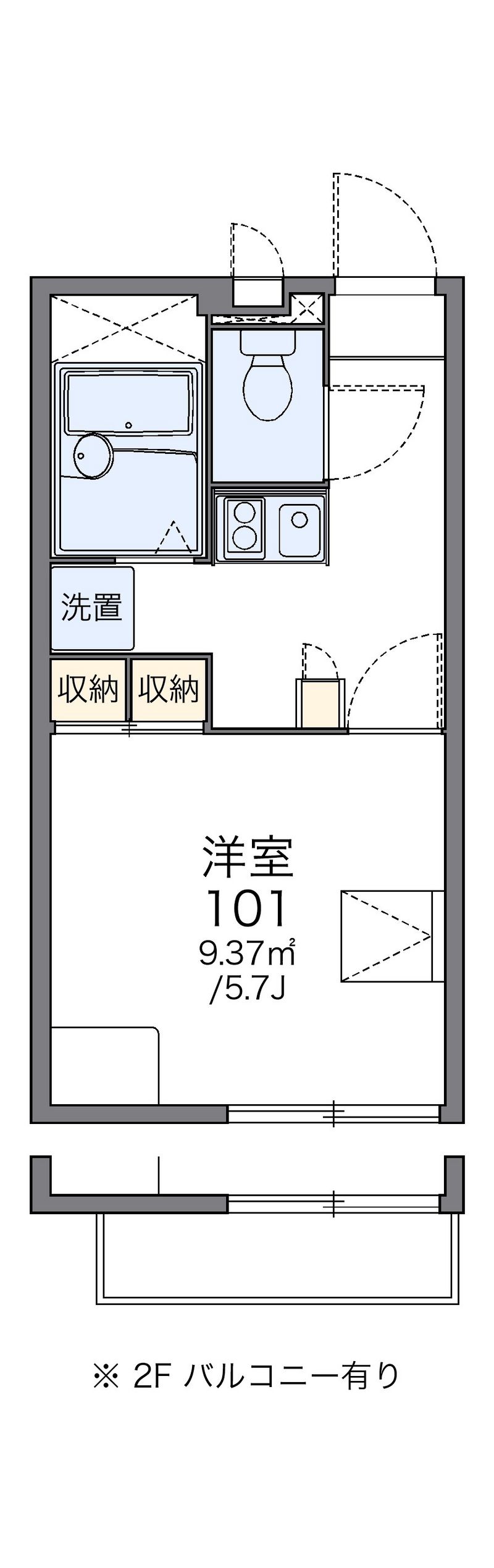 レオパレスカーサＫ３ 間取図