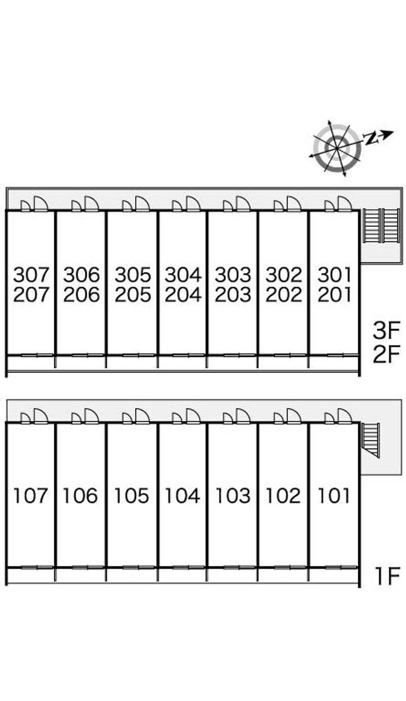 レオパレスイディアル 間取配置図