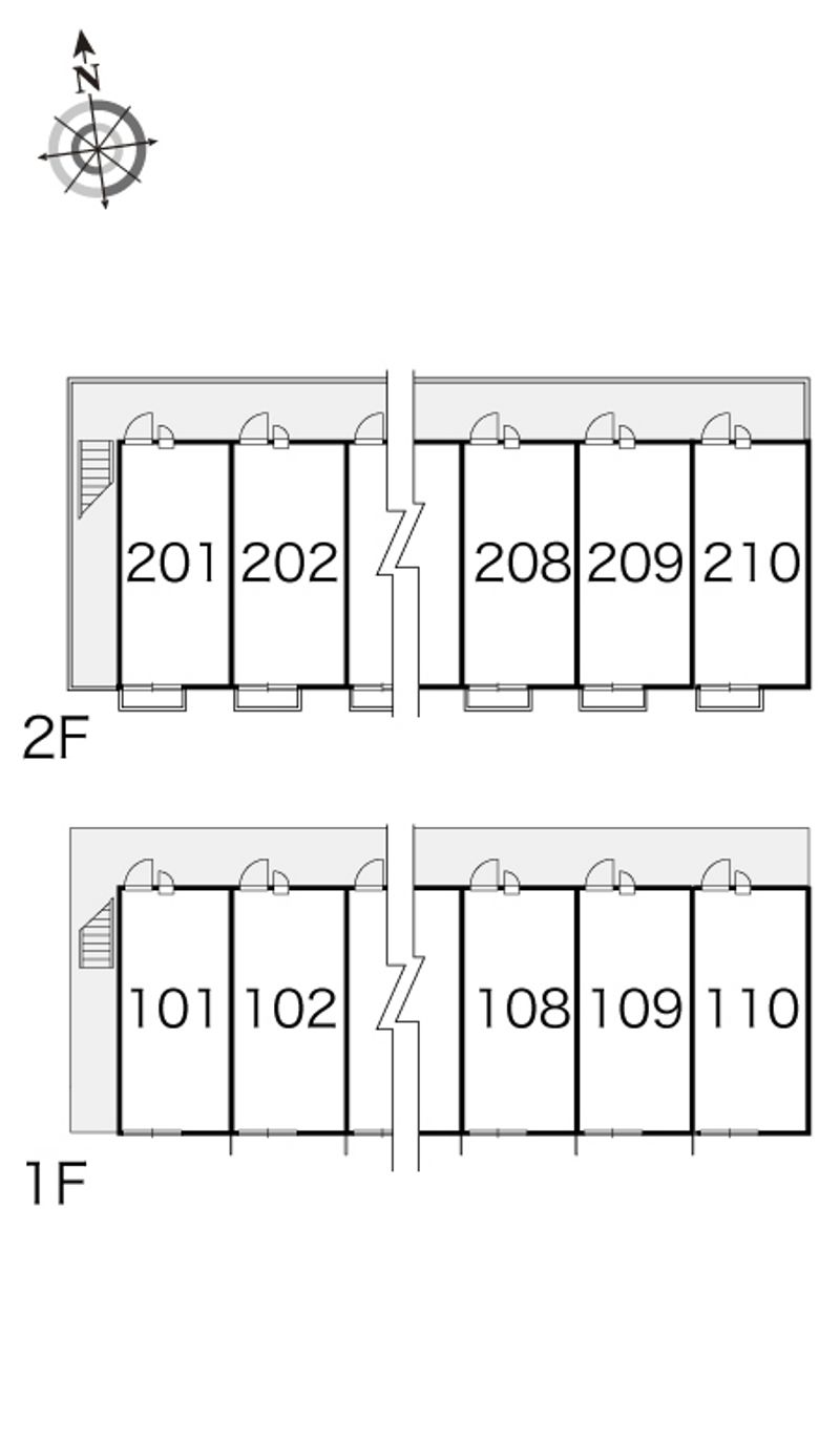 レオパレスロアージュ 間取配置図