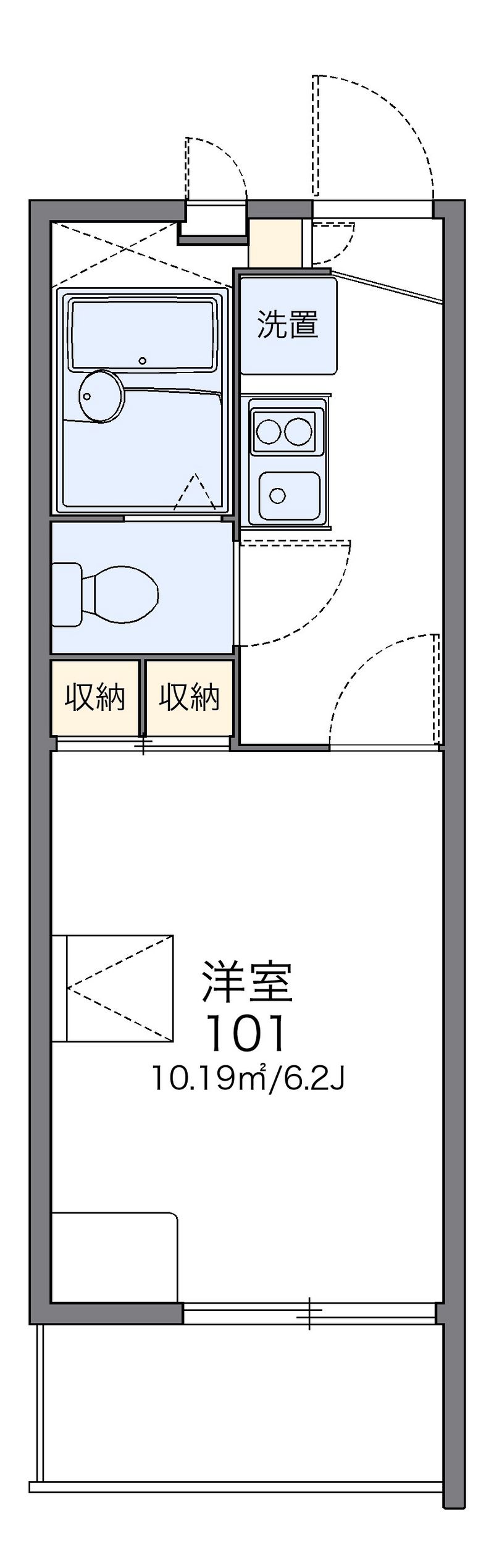 レオパレス原田 間取図
