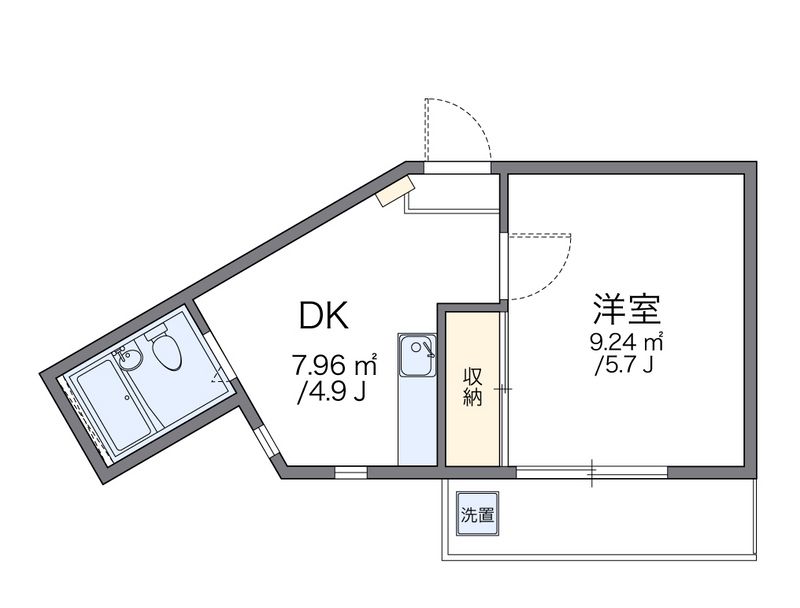 レオパレス浜川崎第１ 間取図