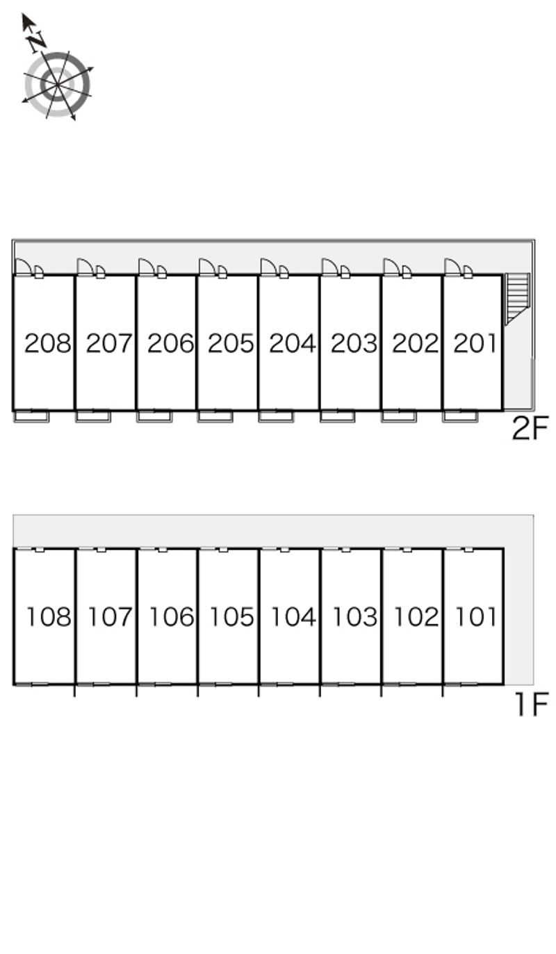 レオパレスＷｉｎｇ 間取り配置図