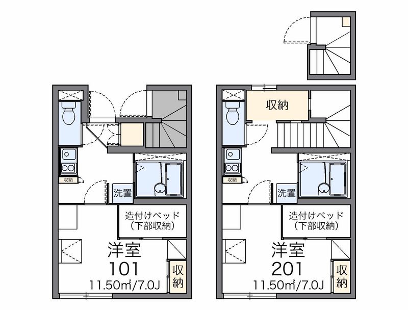 レオパレスくらち 間取図