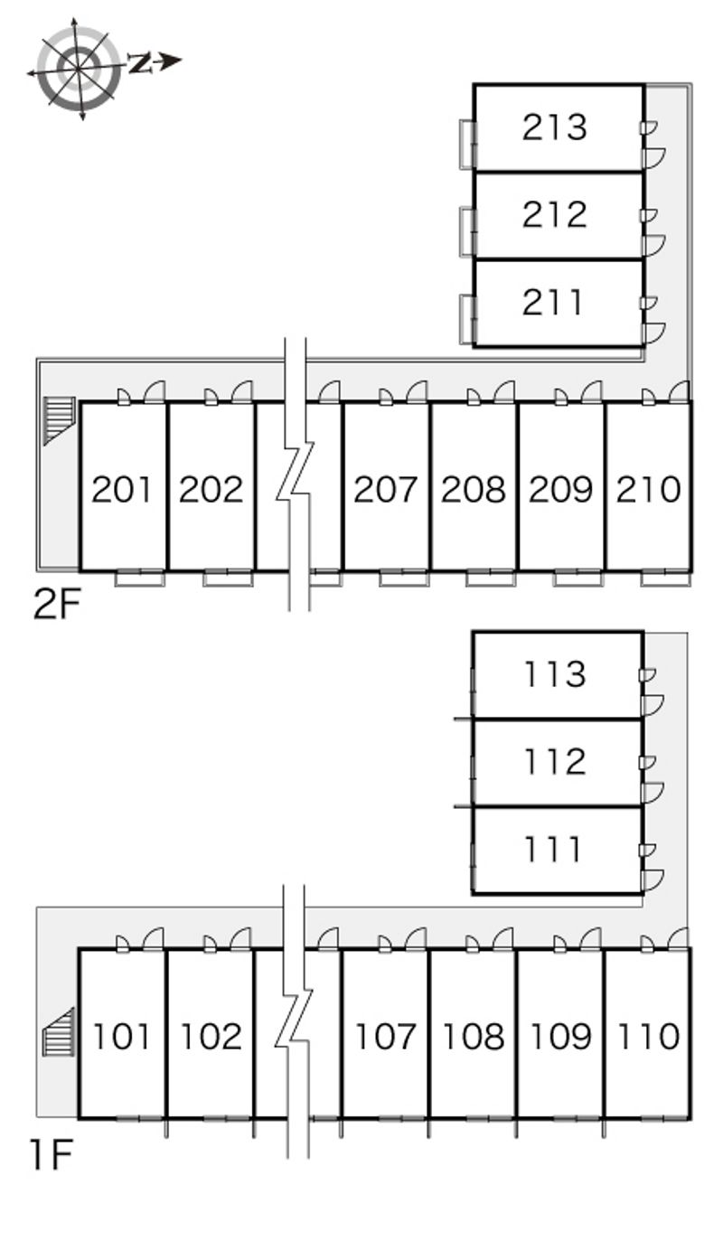 レオパレスコンプリートＮ 間取配置図
