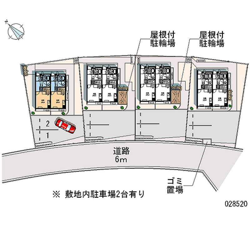 レオパレスファミールＡ 月極駐車場