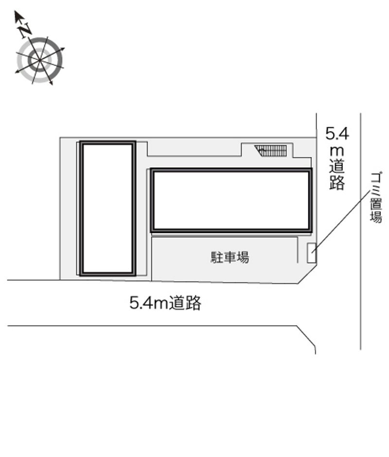 レオパレス昭和町 配置図