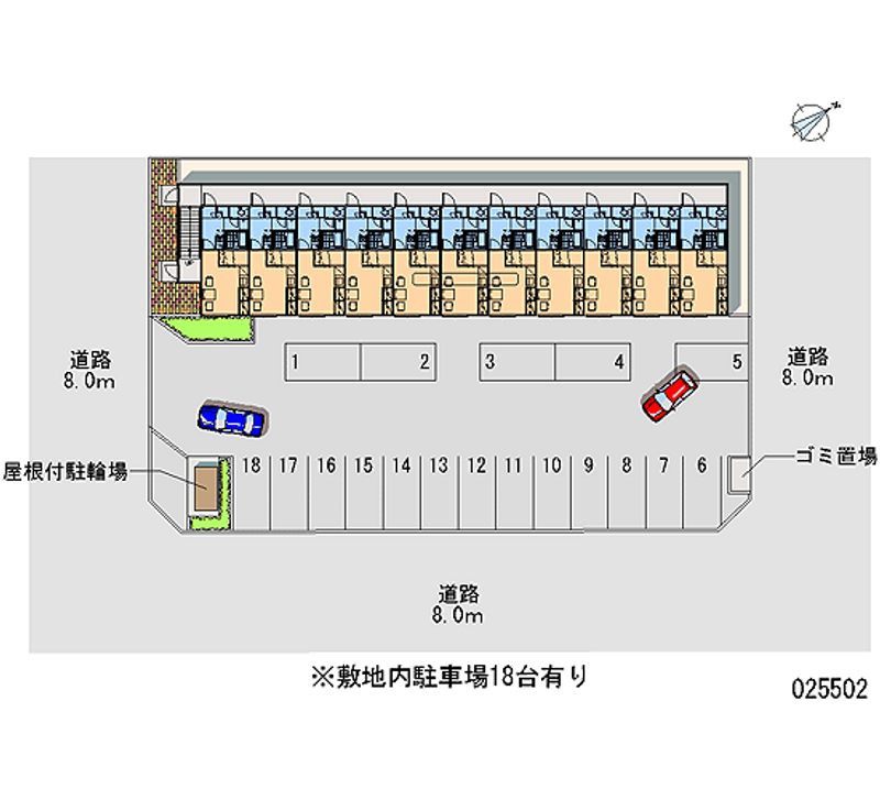 レオパレス忠和 月極駐車場