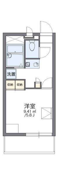 レオパレスクララ九条 間取り図