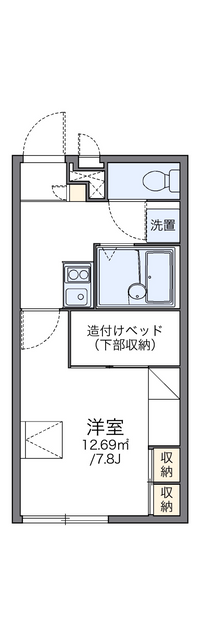 レオパレスグレイスコート　古江 間取り図