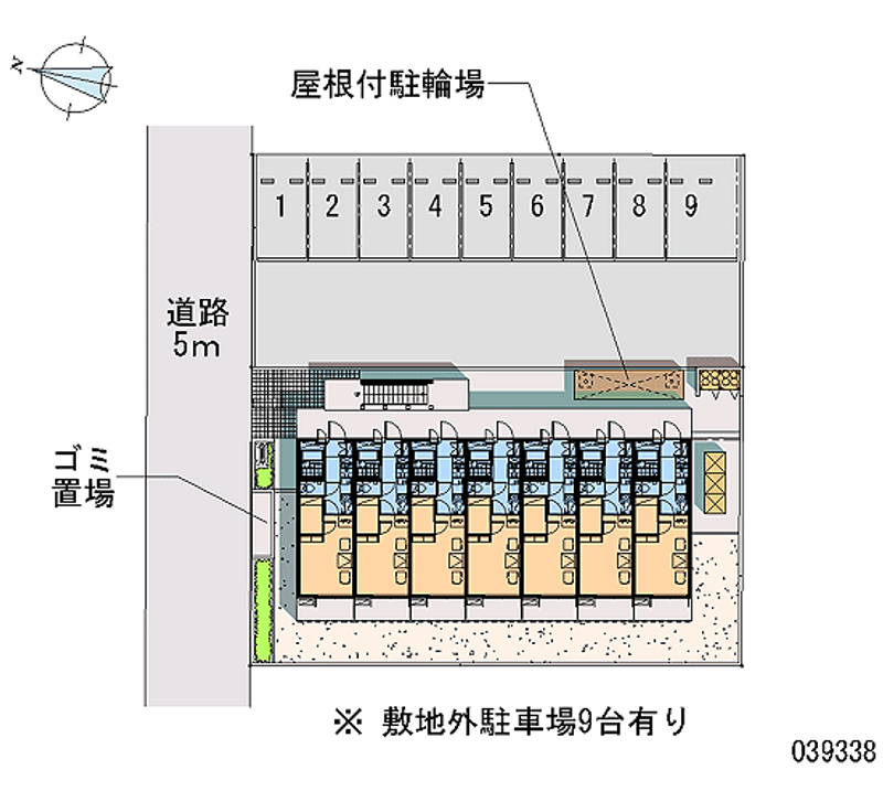 レオパレスブラウンハウス 区画図