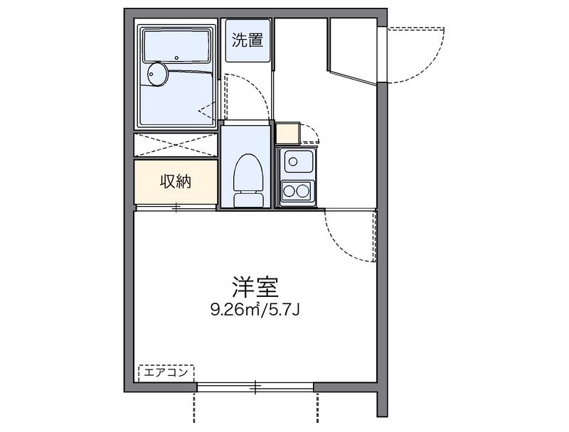 レオパレスグッディ 間取図