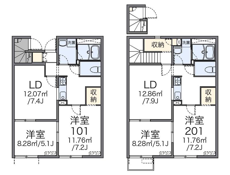 レオネクストサカエ 間取図