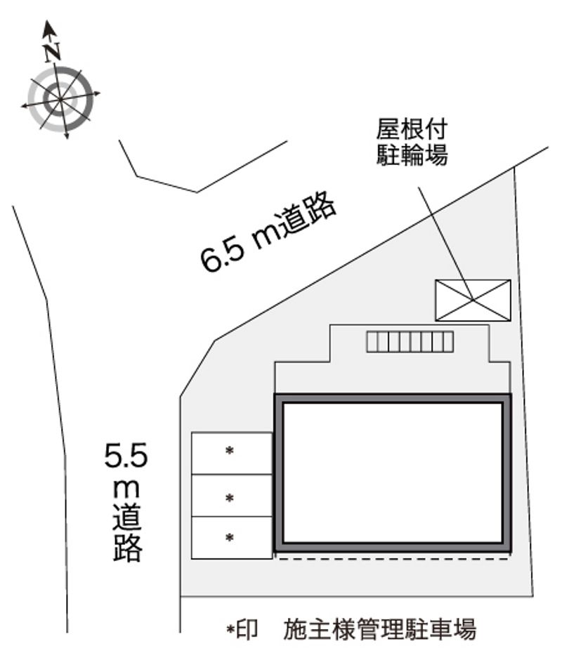 レオパレス古鳴海 配置図