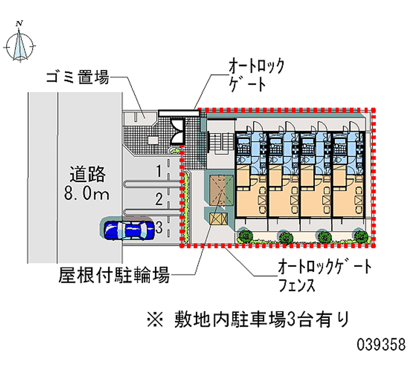 レオパレスポルト 区画図