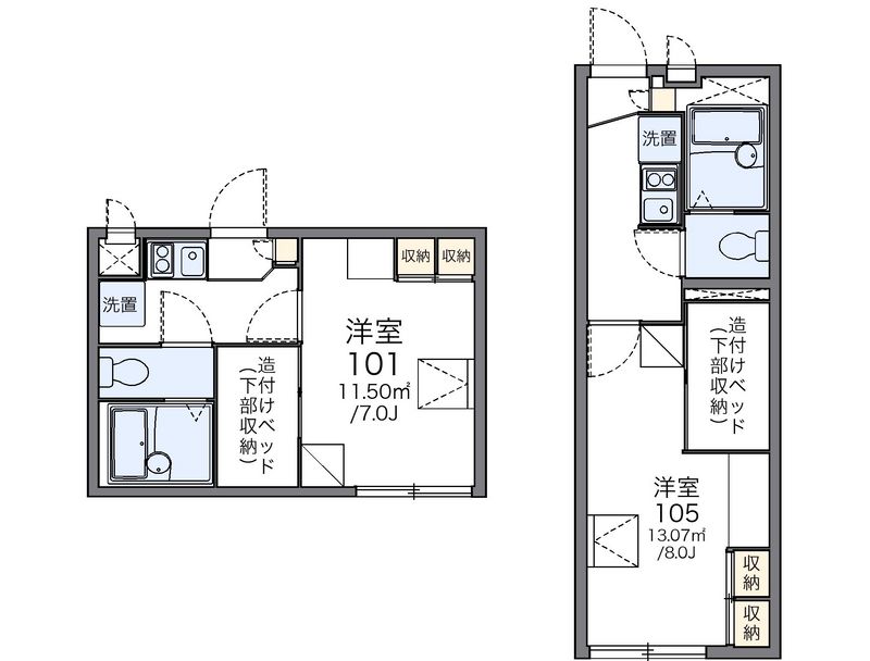 レオパレス文京 間取図