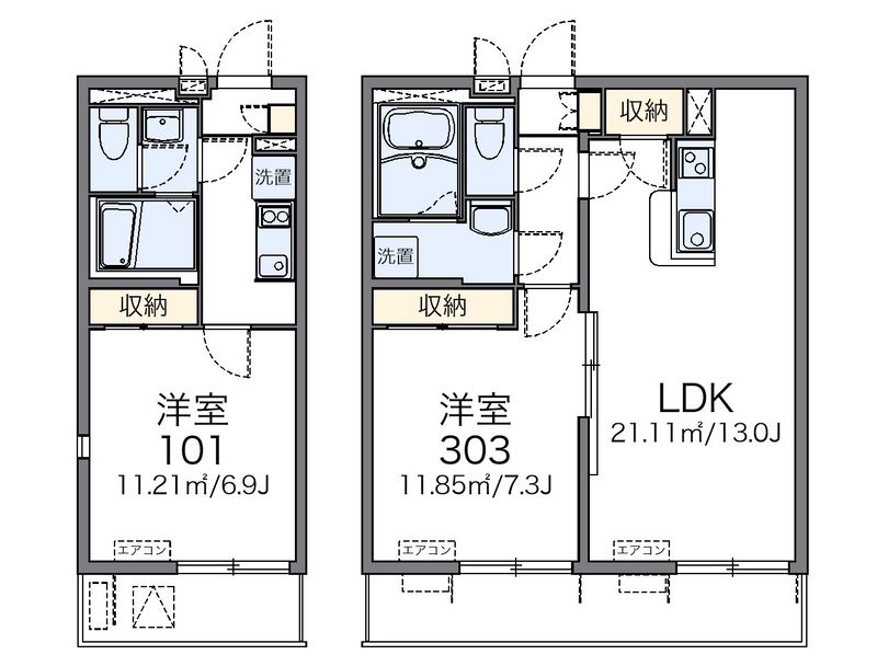 レオネクストプランドール千寿 間取図