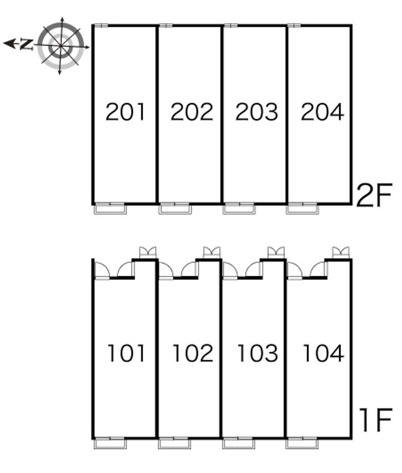 レオパレスさくらや 間取り配置図
