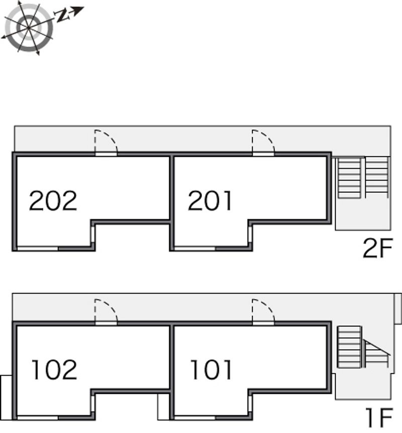 レオネクスト旭鶴Ⅱ 間取配置図