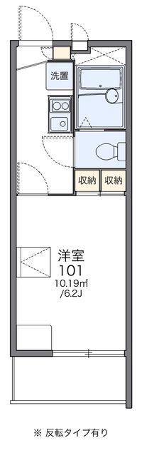 レオパレスサガミわたなべ 間取り図