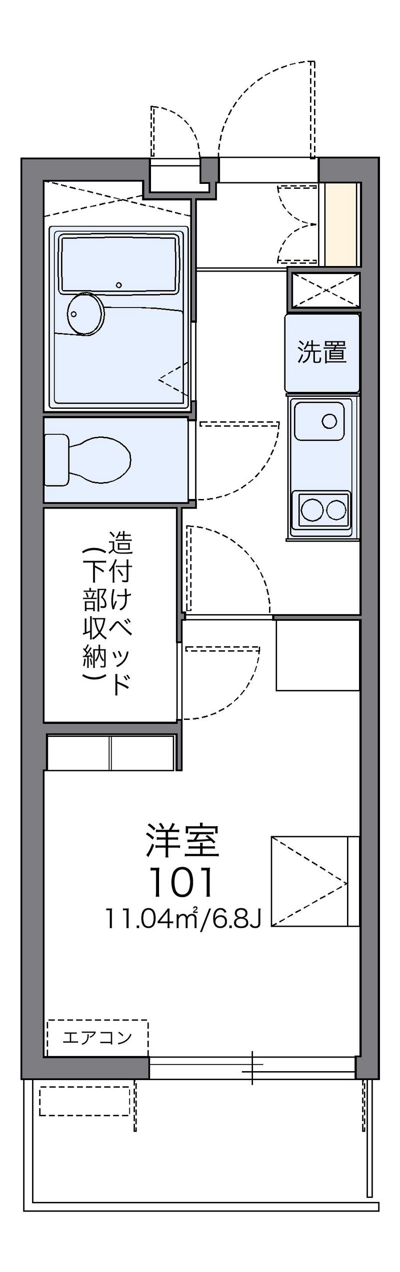 レオパレスマ　メゾンＣ 間取図