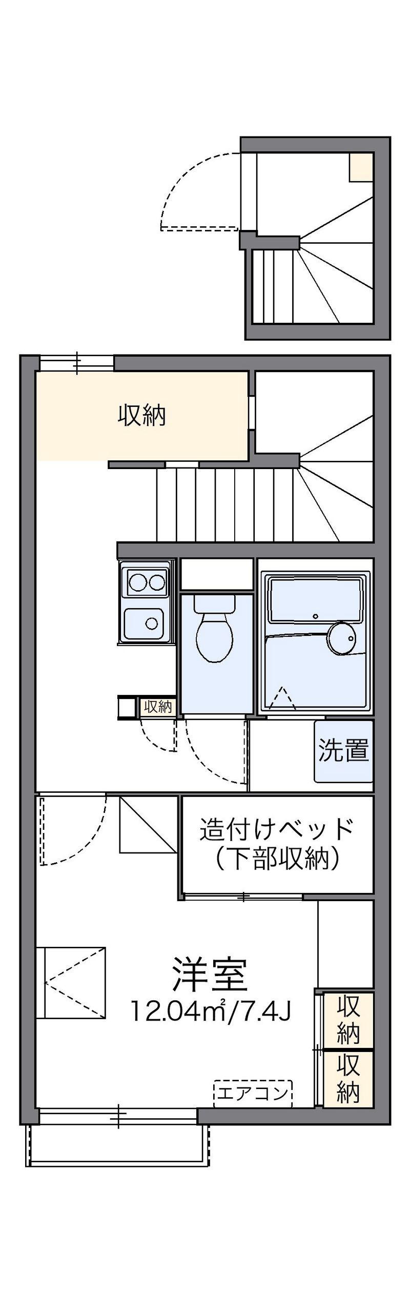レオパレスコスモエステートＡ 間取図