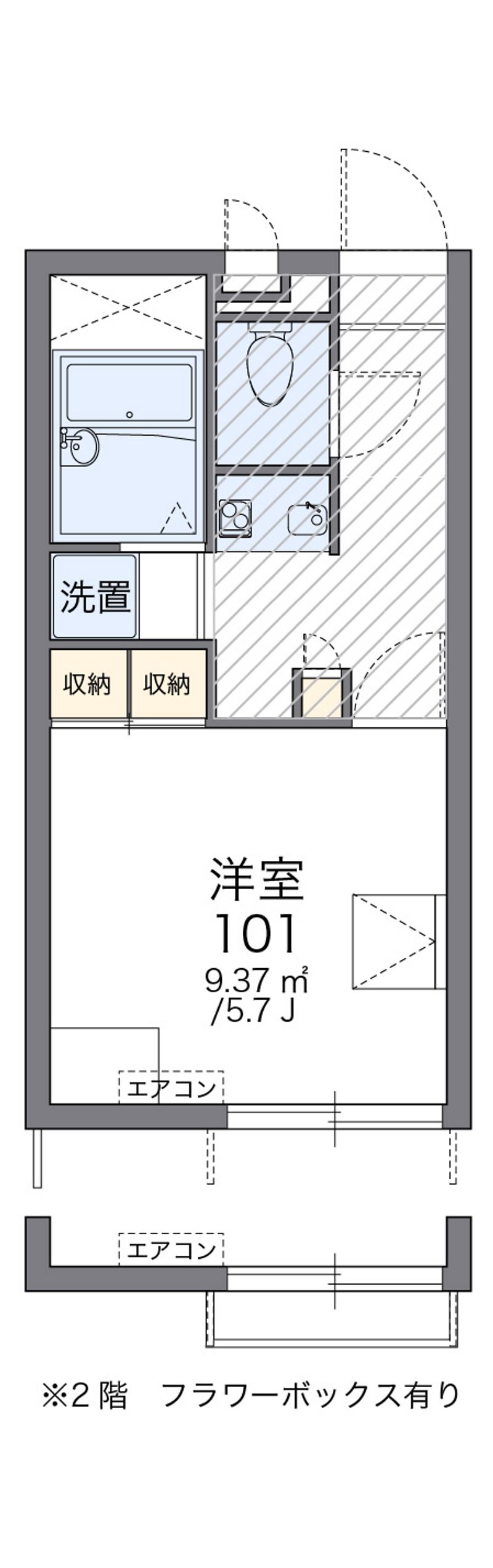 レオパレス浄明寺 間取図