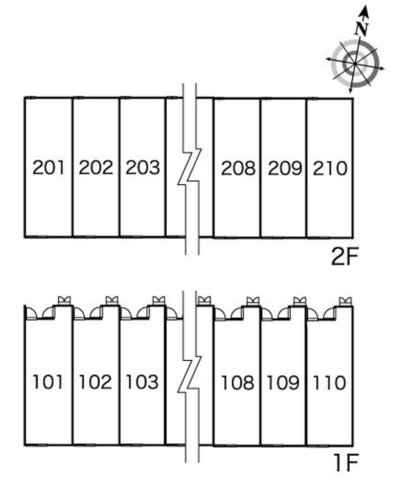 レオパレスＳＰＥＣＴＲＵＭ 間取配置図