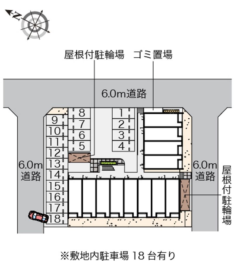 クレイノアールⅡ 配置図
