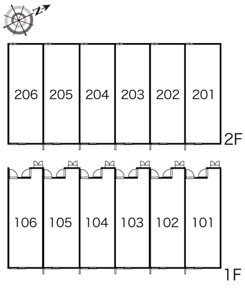 レオパレスカンナ 間取配置図