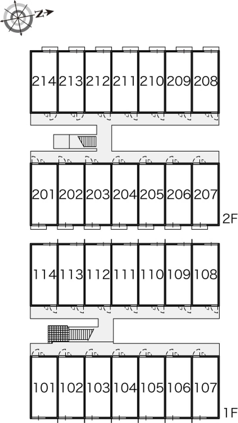 レオパレスリゲル 間取配置図