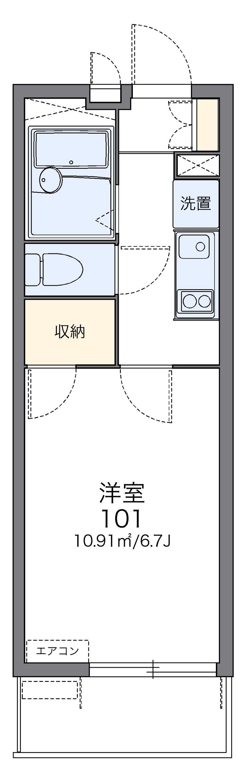 レオパレスブリロ上戸田 間取図