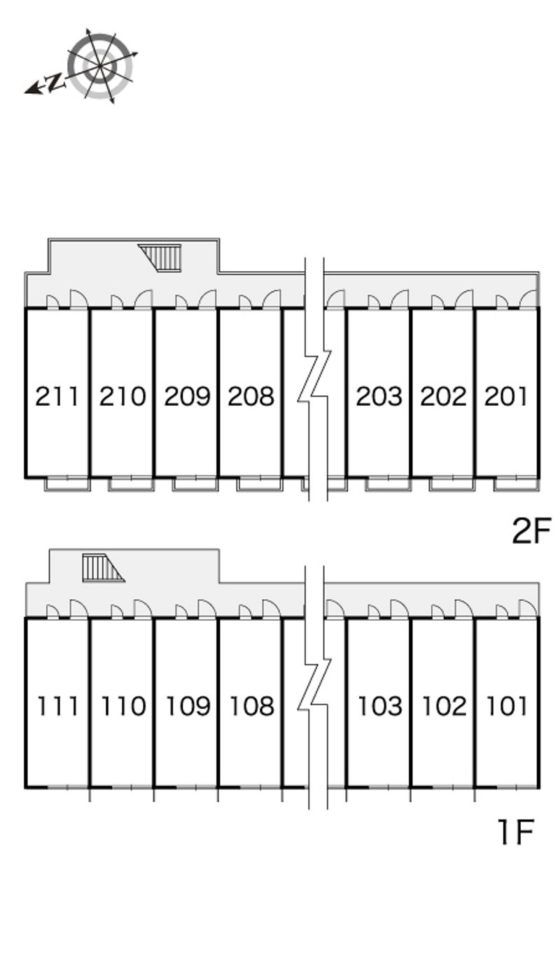レオパレスシェ　モアⅡ 間取り配置図
