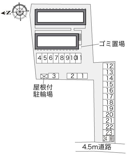 レオパレス21】レオパレスピアーナ（月極駐車場）