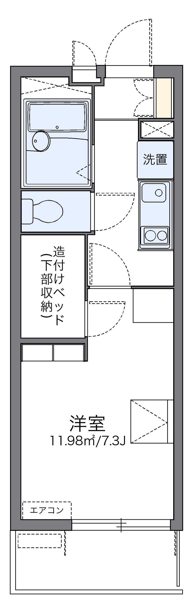 レオパレスラピス 間取図