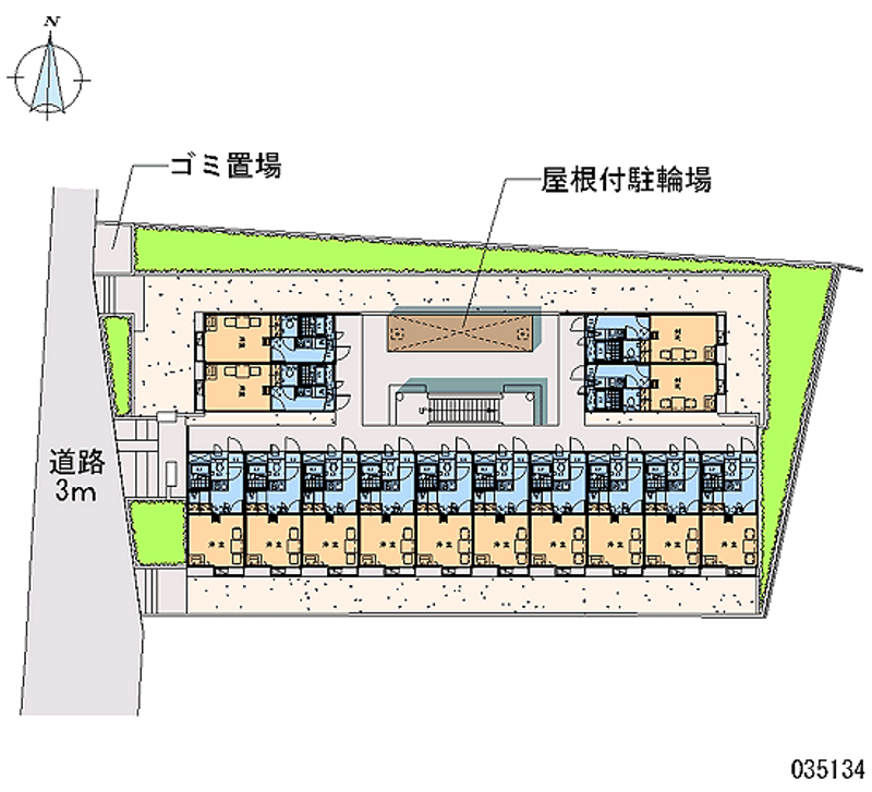 レオパレスメゾンリベルテ 区画図