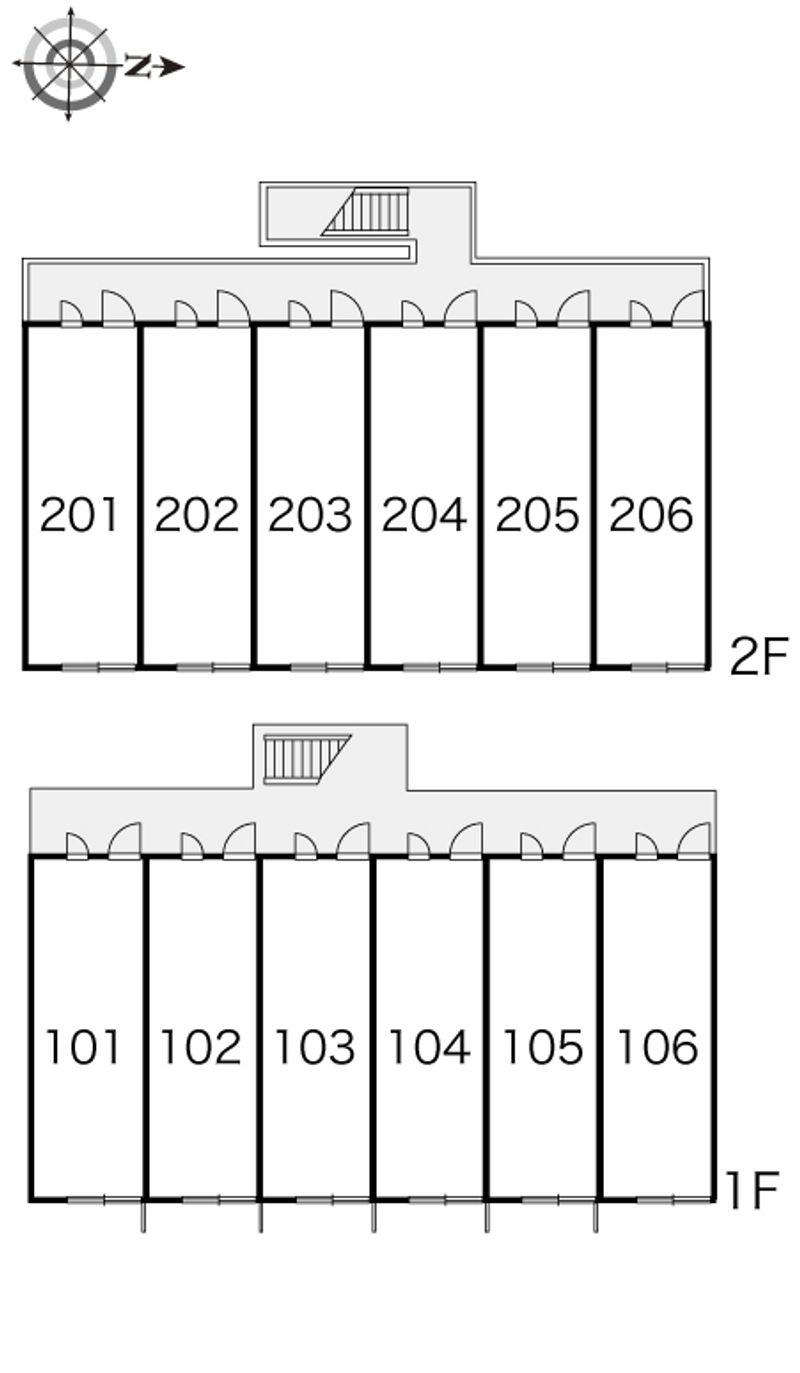 レオパレス境田 間取り配置図