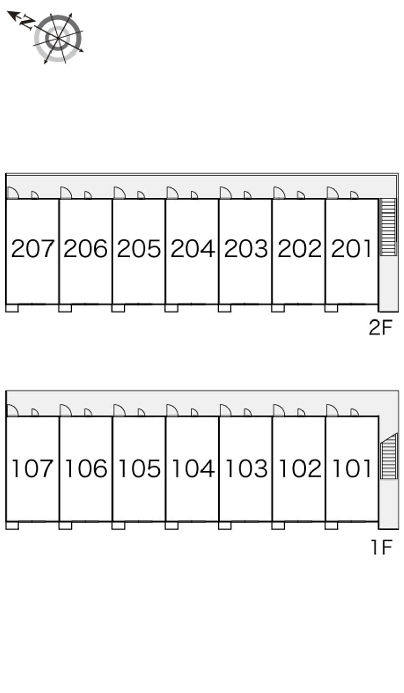 レオパレス常盤Ｐａｒｔ２ 間取り配置図