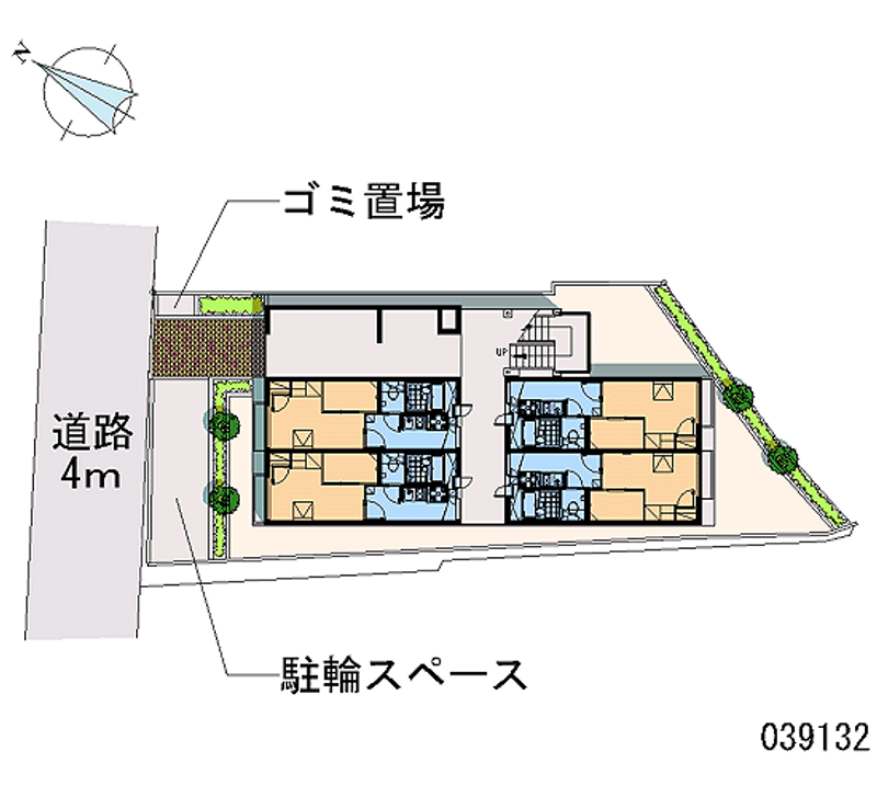 レオパレスビロージュ中山手 区画図