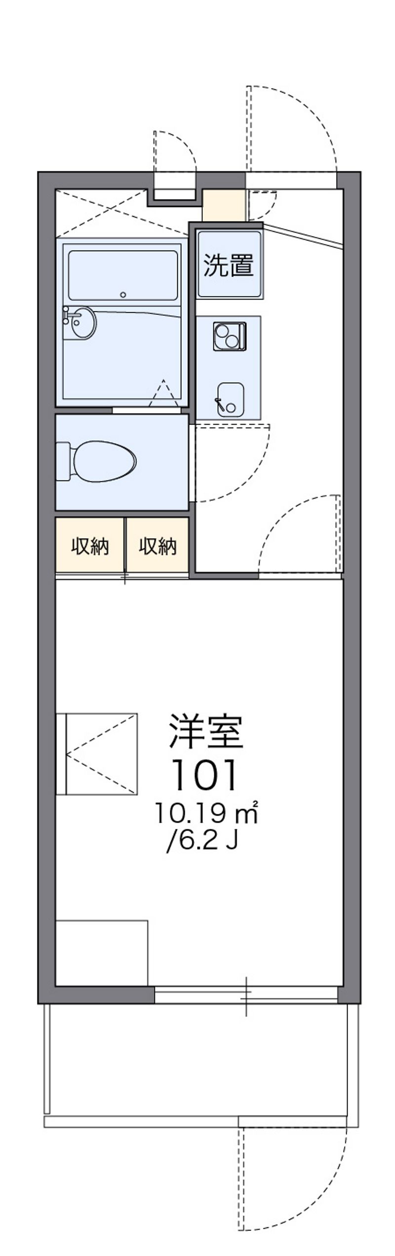 レオパレスおかえりなさい 間取図