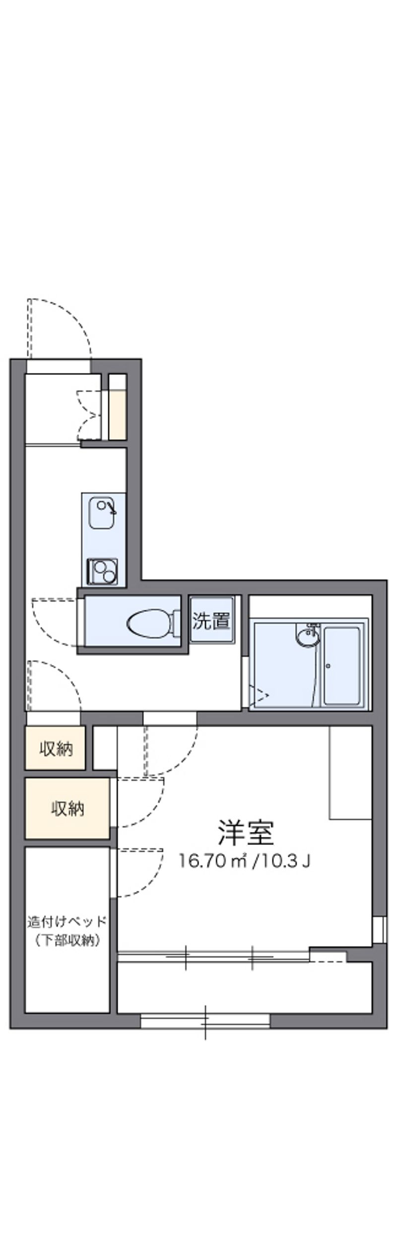レオパレスマロンハイツ　Ⅲ 間取図