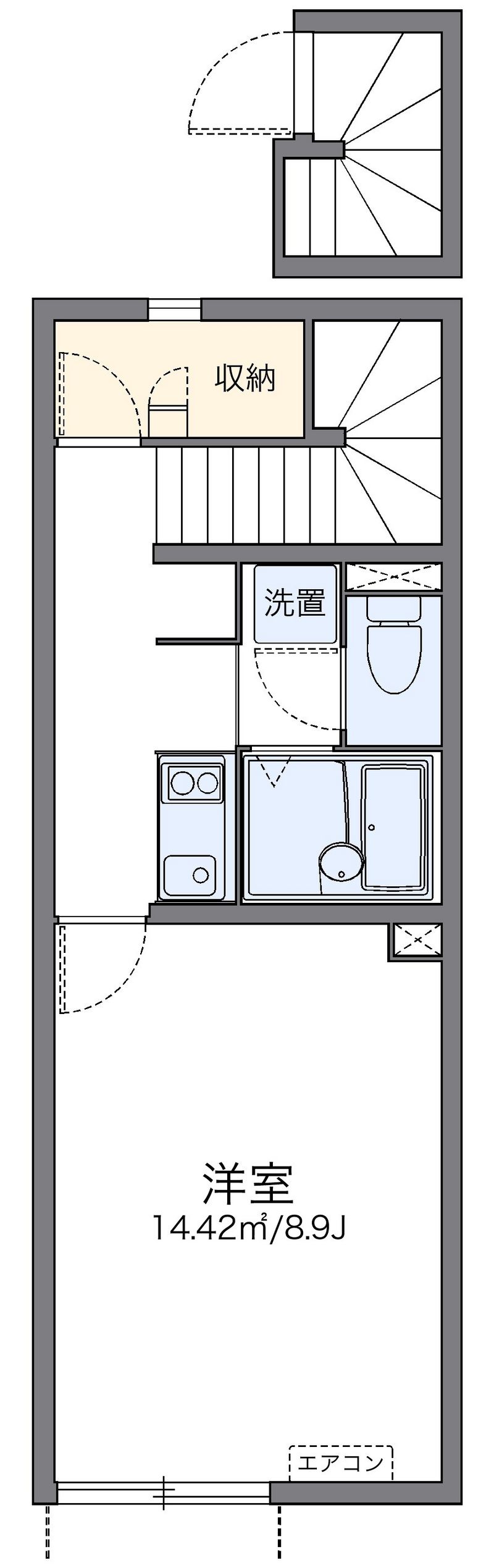 レオネクストＷＥＳＴ　ＳＩＤＥ 間取図