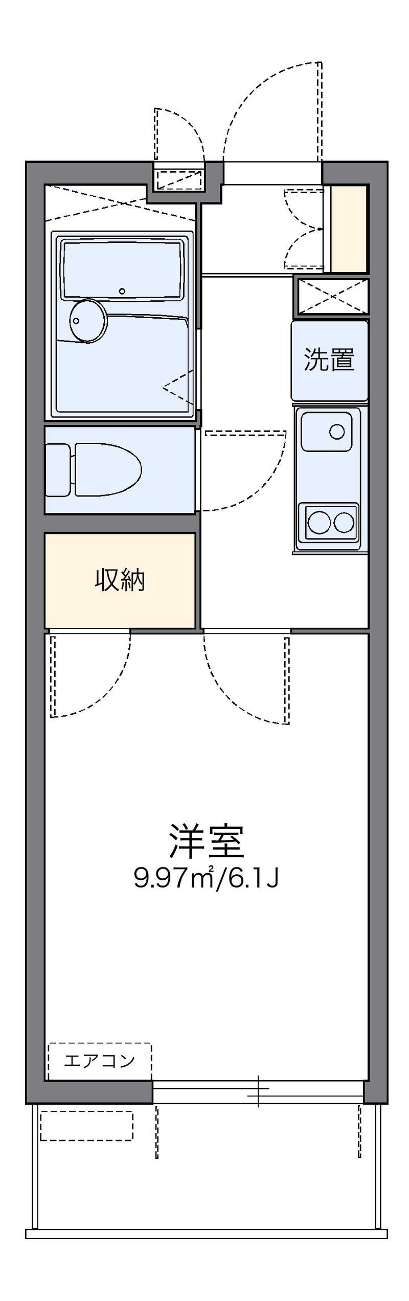 レオパレス南金田 間取り
