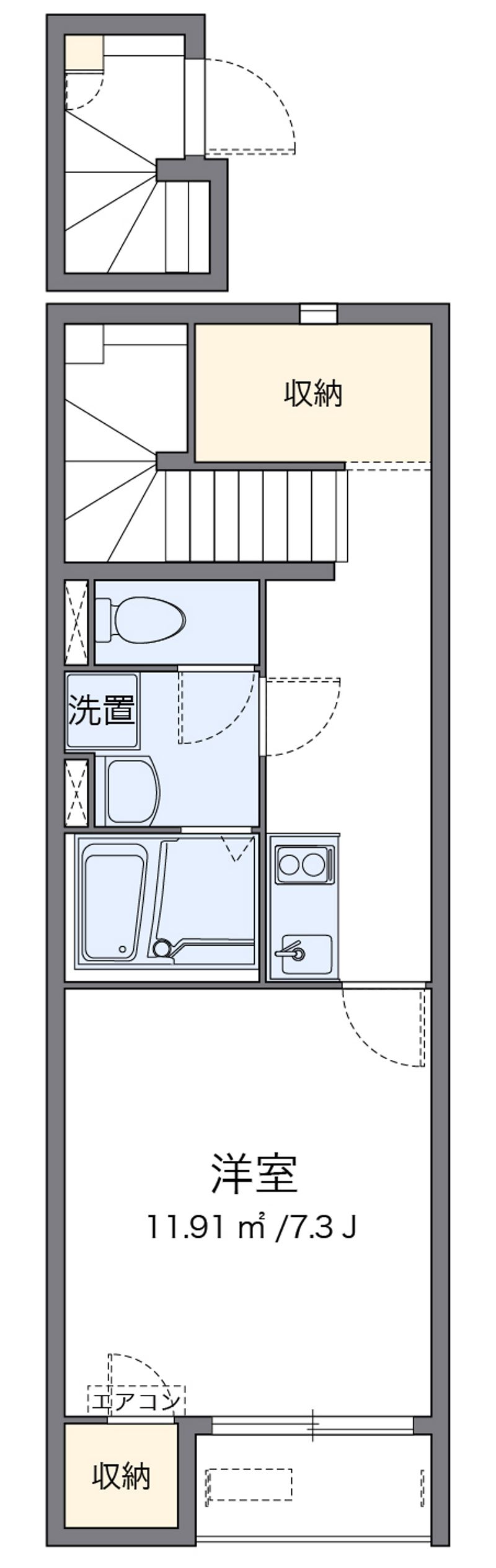 レオネクストブラウニー国立 間取図