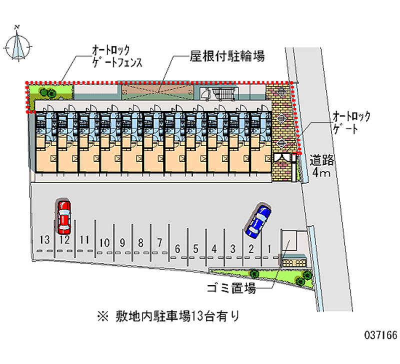 レオパレス見付山 月極駐車場