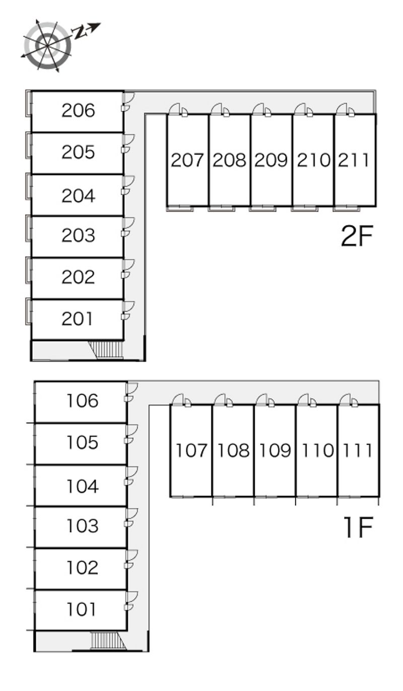 レオパレスヴィオレ 間取配置図